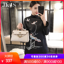 汉服冬装女旗袍中式上衣中国风女装加厚保暖冬装棉衣改良唐装棉袄图片