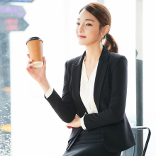 露滴职业女装2018新款女西装外套春秋OL女仕韩版上衣C181图片