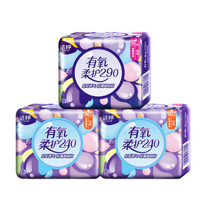 洁婷卫生巾透气棉柔24片