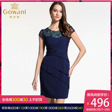 乔万尼旗舰店夏季专柜同款女装桑蚕丝柔滑短袖真丝连衣裙夏图片