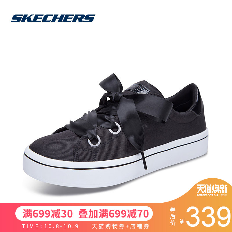 SKECHERS斯凯奇女士绑带休闲鞋LIFESTYLE系列休闲鞋976/BLK