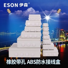 塑料防水盒 电源盒 伊森电气 带孔接线盒 户外防水盒 配电盒