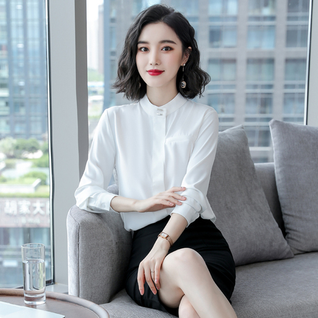 诗璐雅职业女装套装套裙2018气质修身白衬衫ol正装时尚面试工作服商品大图
