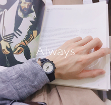 Always.夏季新款 前卫复古ulzzang美式ins搭配男女情侣手表日历表