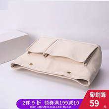 手提化妆包纯棉帆布包中包内胆包 本良厂多功能整理包女 YONBEN