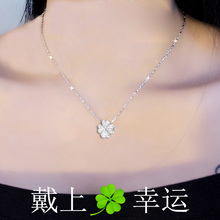 PT950铂金项链 女友礼物18K白金项链 四叶草钻石吊坠女款珠宝首饰