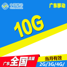 全国漫游10G流量包 广东移动 当月有效SW