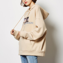 【双11预售】唐狮2018新款秋冬季黑色卫衣女连帽韩版潮宽松加厚图片