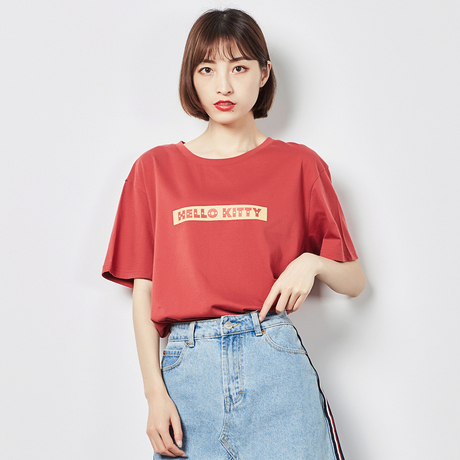 短袖女2018夏季新款学生纯棉宽松韩版ulzzang白色ins短袖t恤女潮商品大图