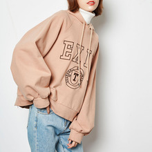 【秋新】唐狮卫衣女潮宽松bf连帽卫衣ulzzang长袖慵懒风图片