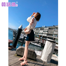 韩语琳灯芯绒半身裙春装2019新款女装韩版打底裙子高腰a字裙短裙