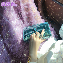 韩语琳女装2018秋装新款韩版网纱蛋糕裙子半身裙中长款高腰a字裙图片