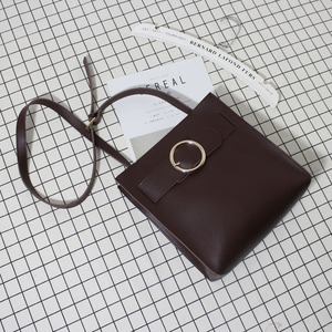 简约百搭圆环时尚单肩斜挎包