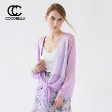 KT25 通勤打底雪纺女空调小开衫 欧美范长袖 COCOBELLA春夏新品