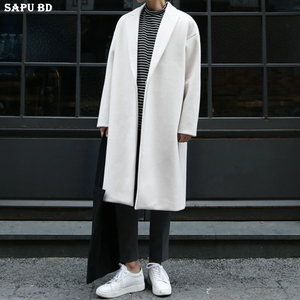 韩版过膝羊绒大衣