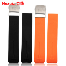 力热硅胶手表带 代用天梭1853腾智T-Touch T013男表带 T013420A