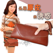 2013新款女包韩版牛皮手包时尚原皮特价单肩包邮斜跨小包包LD02