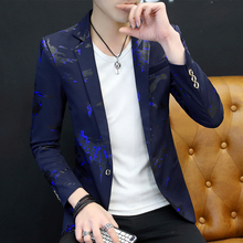 春夏大码男装5XL修身西服男士加肥加大外套胖子200斤西装韩版潮流