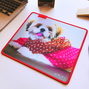 葵力萌宠鼠标垫小号锁边可爱女生宠物狗狗图案电脑办公鼠标垫