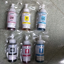 墨水L801 L1800 L850 L805 爱普生原装 L810打印机连供6色墨水T674