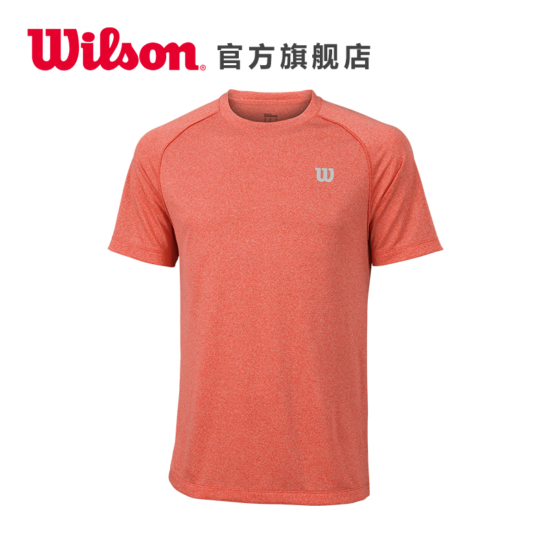 Wilson威尔胜 男款圆领衫 网球运动服短袖上衣 CORE