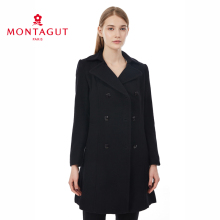 Montagut/梦特娇毛呢大衣 大翻领英伦风格 秋冬女装 羊毛毛呢外套图片