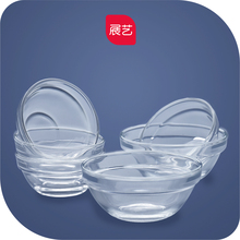 展艺旗舰店 钵仔碗水晶钵仔糕用碗透明玻璃分料小碗烘焙模具