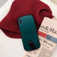 复古风猫咪软壳适用苹果Xsmax手机套iPhone678plus硅胶防摔XR新款