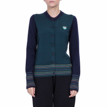 新品KENZO/高田贤三女士混纺开衫老虎标休闲外套上衣F862CA571860图片