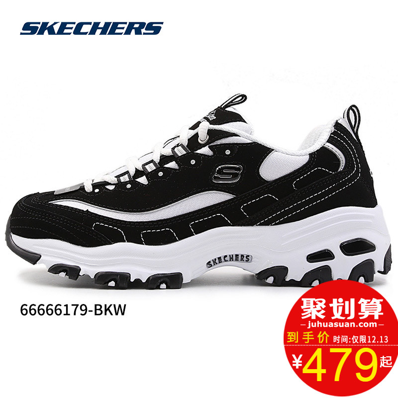 Skechers Women's Shoes Daddy Shoes Shoes Yang Zi Same Panda Shoes Classic Sneakers Casual Shoes Running Shoes