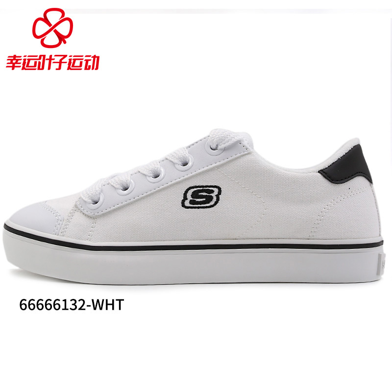 Skechers Women's Shoes Autumn/Winter 2019 New Sports Shoes Small White Shoes Canvas Shoes Slate Shoes Casual Shoes