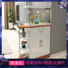 柜北欧鞋 厅柜酒柜进门鱼缸柜 鱼缸客厅玄关柜隔断柜现代简约双面鞋