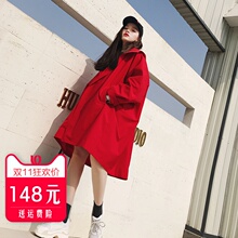 风衣女中长款秋装2018新款嘻哈chic酷帅气街头外套秋港风薄款女装图片