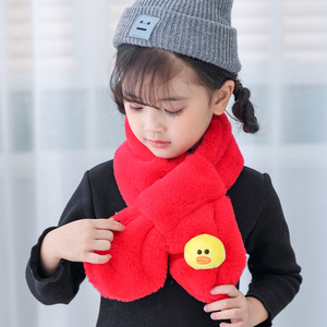 儿童围巾秋冬季男女童毛绒围脖