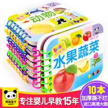 婴幼儿童撕不烂早教书 看图识字卡片0-1-3岁宝宝益智玩具启蒙认知