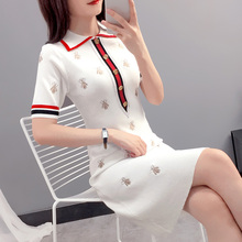 网红春秋气质超仙女森系裙子潮 针织连衣裙夏新款 2019年长袖 初秋装