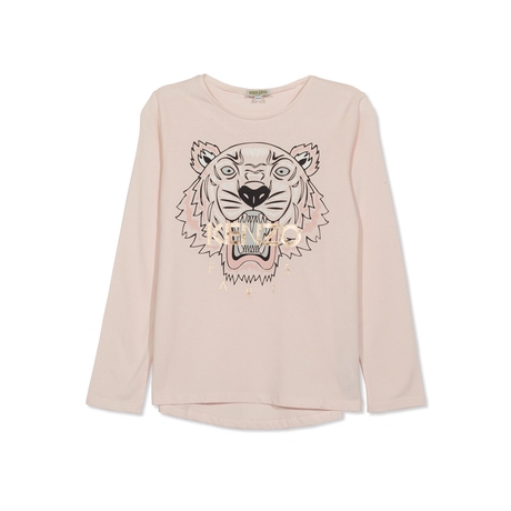 KENZO/高田贤三新款经典虎头款女童圆领长袖T恤KM10248-32商品大图