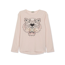 KENZO/高田贤三新款经典虎头款女童圆领长袖T恤KM10248-32图片