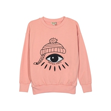 KENZO/高田贤三新款女童圆领眼睛款刺绣长袖T恤图片