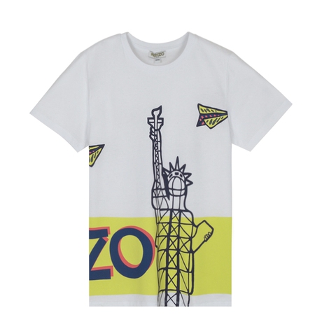 KENZO/高田贤三 新款男女童装圆领短袖T恤 KL10718-01商品大图