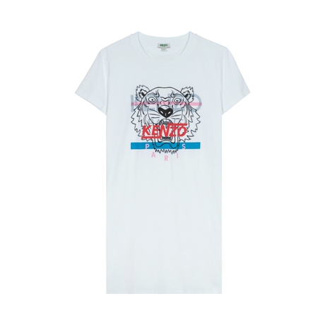 KENZO/高田贤三女士中长款老虎头短袖T恤 4YL-2RO851商品大图