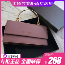 新加坡小ck女包包长款钱包金属提把翻盖式钱包旗舰店官网单肩斜挎