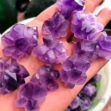 纯天然乌拉圭紫水晶簇紫晶原石紫晶花骨干水晶紫晶芽diy吊坠原石