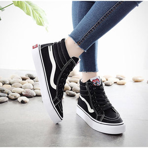 春季高帮帆布鞋