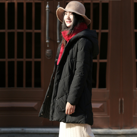 胖MM棉袄2018冬季新款长款棉服女装保暖宽松韩版休闲连帽中长款商品大图