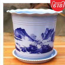 山水花盆 大号特大加厚塑料花盆花盆花盆陶瓷花盆特陶瓷仿特价