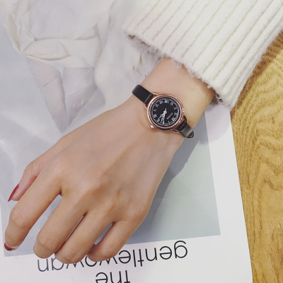 chic风罗马数字复古小清新简约潮流女生手表韩版学生潮女 ulzzang