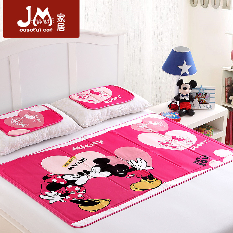 夏学生宿舍降温清凉席冰枕垫迪士尼儿童卡通凝