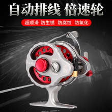 光驰渔轮全金属超轻倍速带泄力高脚速比自动排线轮冰钓轮飞蝇轮