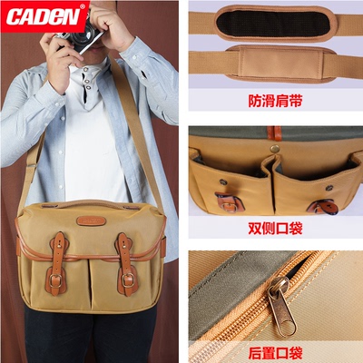 相机包单反5D4佳能6D2单肩便携索尼微单文艺复古男女数码摄影摄像徕卡尼康D850 D810 D5专业相机包Hadley Pro